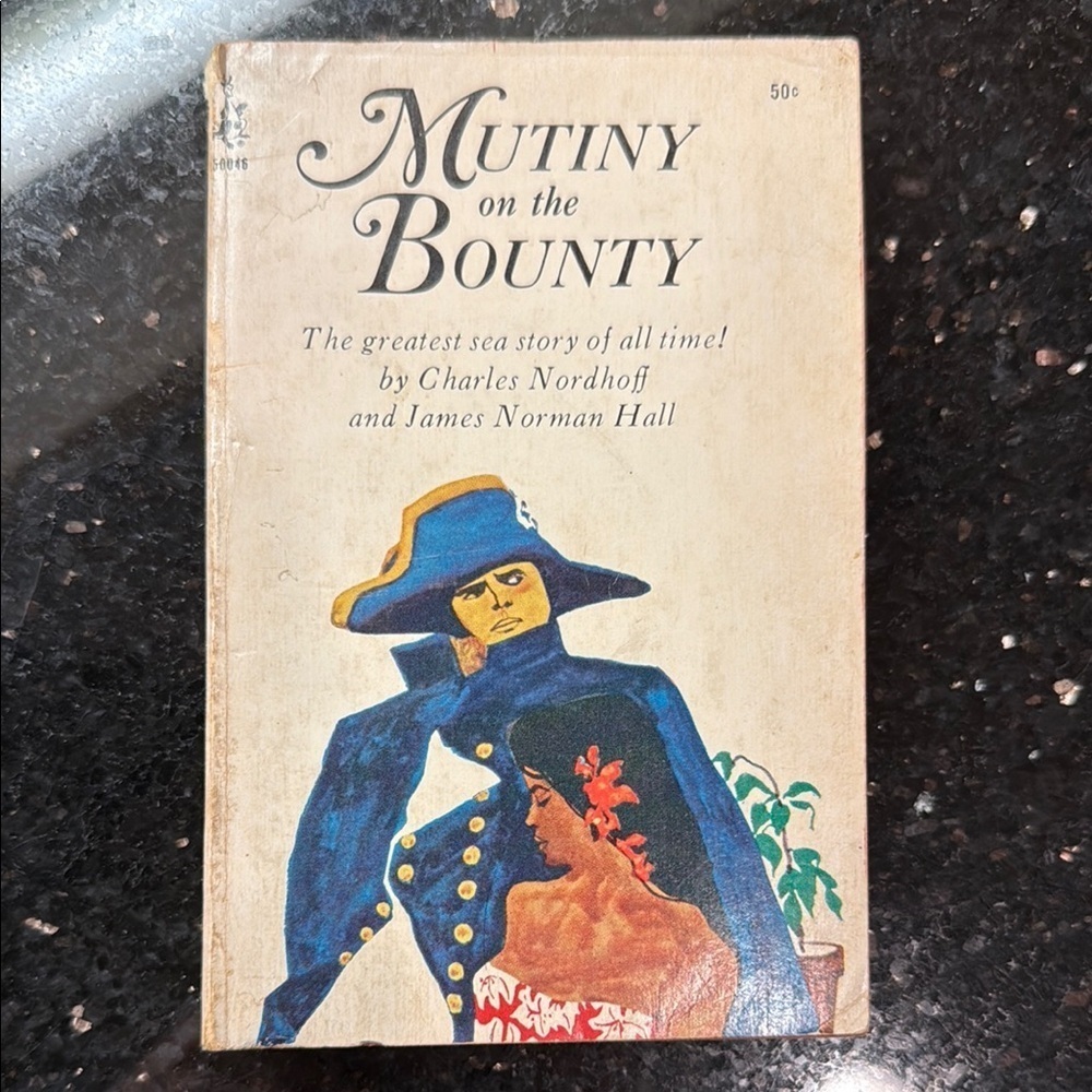 Mutiny on the Bounty Book Vintage edition nautical coastal decor
